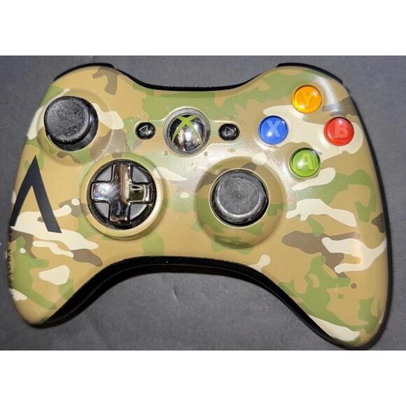 Microsoft Xbox 360 Wireless Gaming Controller Limited Edition Halo 4 Camo OEM - Picture 2 of 15